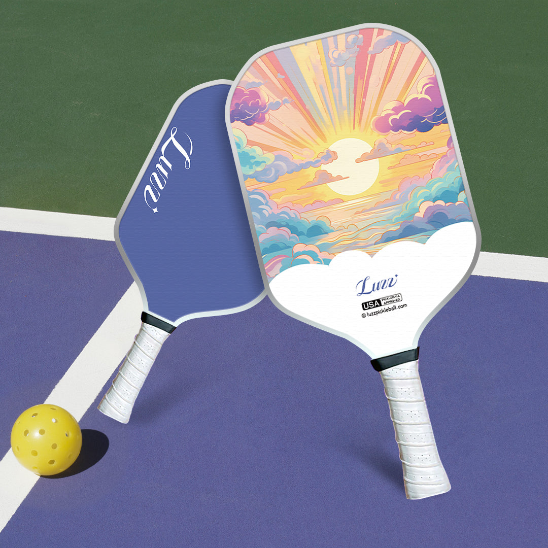 Luzzpickleball Sunset Bliss Original Paddle (16mm) T700 Carbon Fiber | Thermoformed