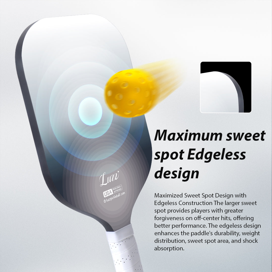 Luzzpickleball Ultra Fog Original Paddle (14mm) T700 Raw Carbon Fiber|Frameless|Thermoformed